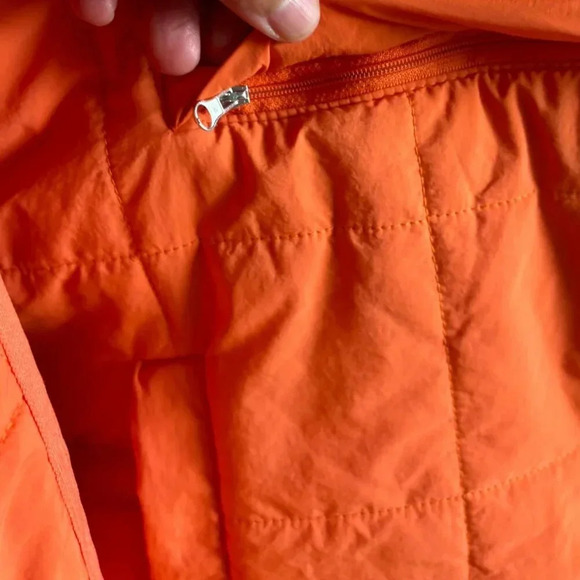 Unbranded Womens Oversized Quilted Puffer Hoodie Jacket Orange Size - Picture 10 of 11